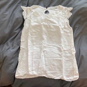 *NEW* Size small white sleeveless Viola Borghi top.
